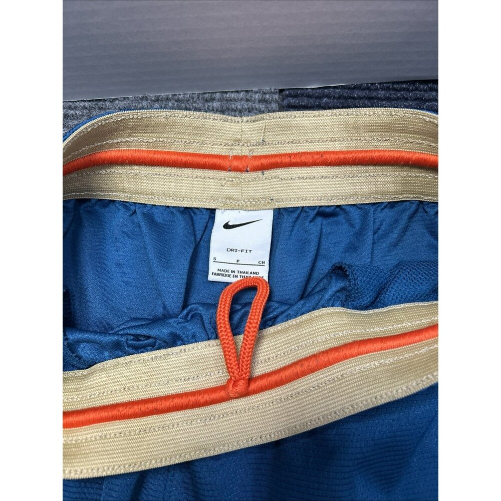 Nike Dri-Fit Men’s Basketball Athletic Shorts Teal Gold And Orange Men’s Small S - Picture 4 of 4